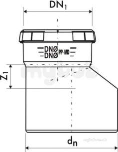 Marley Hdpe Range -  Mpd Dblue Reducer 160/110 Vrd-160-110-00d