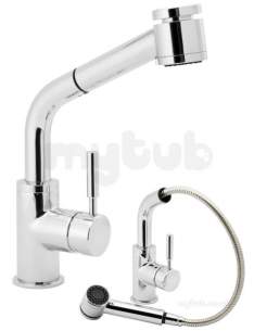 Deva Brassware -  Vision Sink Mixer With Pull Out Rinse Cp