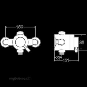 Deva Showering -  Vision Sequential Thermo Expsd Shower Valve