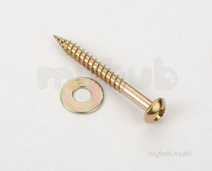 Alumasc Rainwater Products -  2 Inch No12 R/head Woodscrew/washer 630361