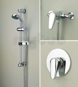 Bristan Showering -  Jute Manual Valve With Isolating Elbows Exposed Chrome Ju Shuar Iso