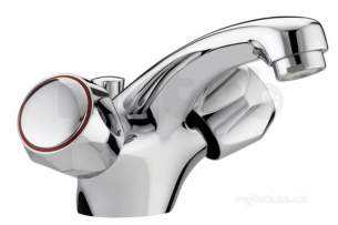 Bristan Brassware -  Club Basin Mixer Eco6 Chrome Plated With Metal Heads Vac Bas E6 C Mt