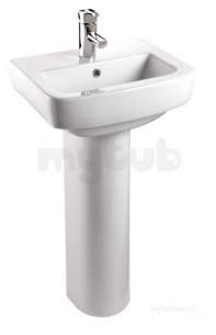 Bristan Brassware -  Chill/qube Pedestal White Cl/qu Ped W