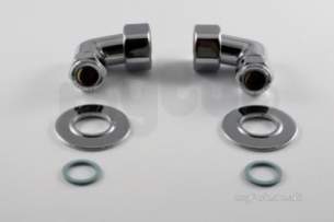 Bristan Spares -  Bristan Elbow Pair Ch Manual Showers