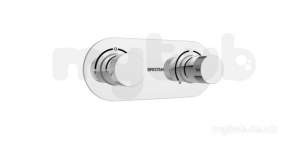 Bristan Showering -  Tria Shower Valve With Integral Two Outlet Diverter Chrome Tri Shcdiv C