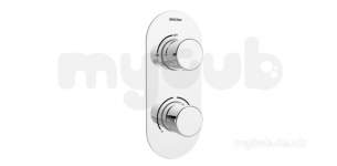 Bristan Showering -  Pivot Recessed Thermostatic Dual Control Shower Valve Chrome Piv Shcvo C