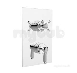 Bristan Showering -  Renaissance Recessed Thermostatic Dual Control Shower Valve Chrome Rs Shcvo C