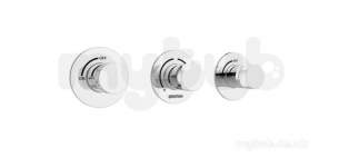 Bristan Showering -  Orb Shower Valve With Integral Twin Stopcocks Chrome Orb Shc3stp C