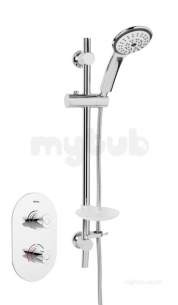 Bristan Showering -  Artisan Recessed Thermostatic Dual Control Shower Valve With Kit Chrome Ar3 Shcmt C