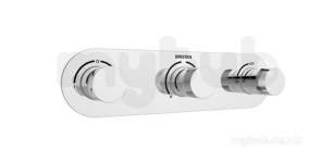 Bristan Showering -  Tria Shower Valve With Integral Two Outlet Diverter And Stopcock Chrome Tri Shc3div C