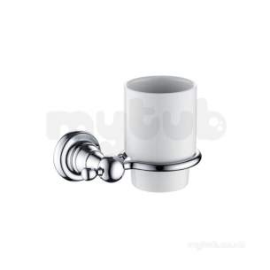 Bristan Accessories -  1901 Tumbler And Holder Brass Chrome Plated N2 Hold C