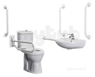 Bristan Commercial Plumbing -  Bristan Docm Close-coupled Wc Pack White