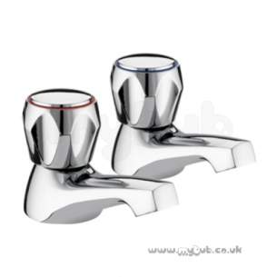 Bristan Brassware -  Club Bath Taps-acr Heads Pair Cp