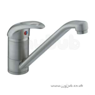 Bristan Brassware -  Java Single Flow Monobloc Sink Mixer White