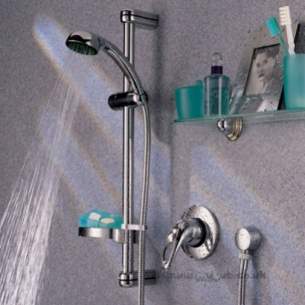 Bristan Showering -  Java Conc Manual Shower Adj Riser Cp