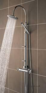 Bristan Showering -  Quadrant Shower Pole/integ Valve And Diverter