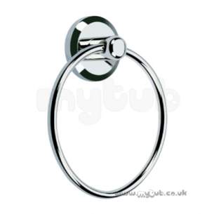 Bristan Accessories -  Bristan Solo Towel Ring Chrome Plated So Ring C