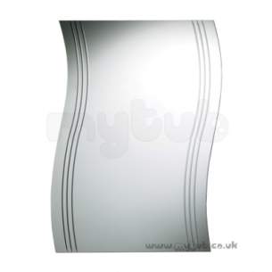 Bristan Accessories -  Bristan Twist Curvey Mirror