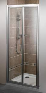 Bristan Showering -  Jute Jub 900mm Bi-fold Door Silver