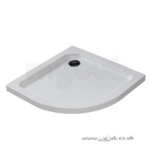 Bristan Showering -  Quadrant Stqw 900 X 900mm Shower Tray Wh