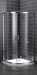 Bristan Showering -  Java Jq45 900mm 4 Part Sliding Quadrant