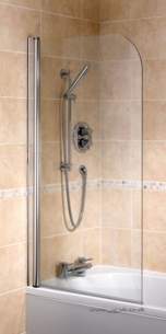 Bristan Showering -  Java Jbs1 750mm 1 Panel Bathscreen Rh