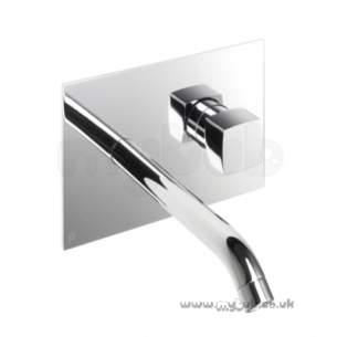 Bristan Brassware -  Js2 Two Tap Holes Wall Mounted Basin Mixer Cp