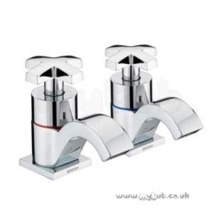 Bristan Brassware -  Bristan Moloko Basin Taps Chrome Plated Mlk 1/2 C