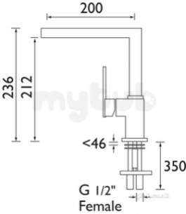 Bristan Brassware -  Enzor En Sink C Sink Mixer Chrome