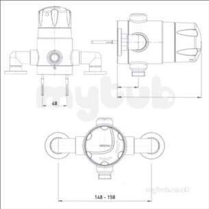 Gummers Opac Ts1503 Exposed Handle Cp