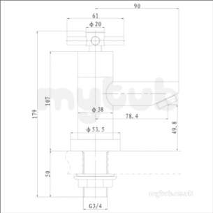 Bristan Brassware -  Bristan Decade Bath Taps Chrome Plated Dx 3/4 C