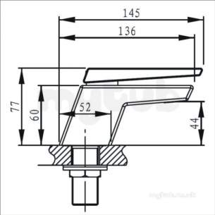 Bristan Brassware -  Bristan Sail Bath Taps Chrome Plated Sai 3/4 C