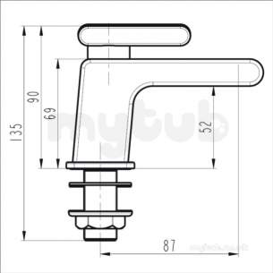 Bristan Brassware -  Bristan Pivot Basin Taps Chrome Piv 1/2 C