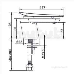 Bristan Brassware -  Claret 1 Hole Bath Filler Clr 1hbf C - Chrome