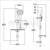 Gummers Commercial Showers -  Single Function Shower Set Ev Kit-efb C