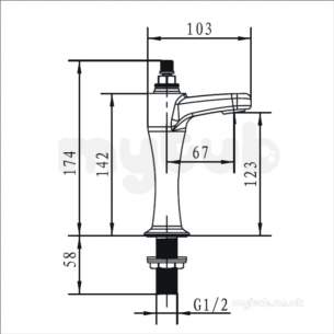 Bristan Brassware -  Chc Hnk C Choices High Neck Pillar Taps