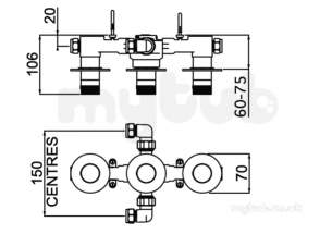 Bristan Showering -  Orb Shower Valve With Integral Twin Stopcocks Chrome Orb Shc3stp C