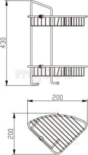 Bristan Accessories -  Bristan Comp Bask07 C Wire Basket