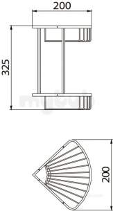 Bristan Accessories -  Bristan Comp Bask06 C Wire Basket