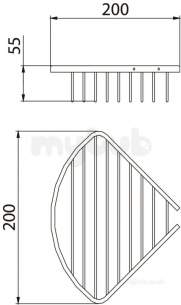 Bristan Accessories -  Bristan Comp Bask04 C Wire Basket