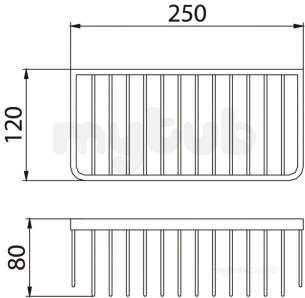 Bristan Accessories -  Bristan Comp Bask03 C Wire Basket