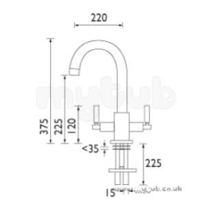 Bristan Brassware -  Bristan Artisan Monosink Mixer Cp