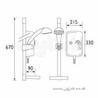 Bristan Showering -  Bristan 8.5kw Electric Shower Cp