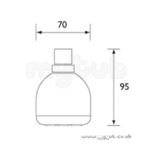 Bristan Showering -  Bristan Fh100 S/function Fixed Head Cp