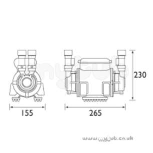 Bristan Showering -  Bristan Hydropower 100 Pump