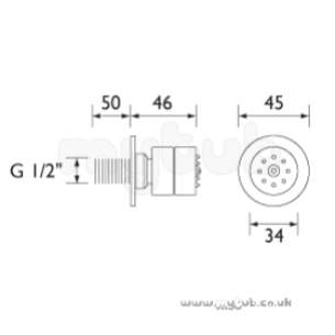 Bristan Showering -  Bristan Fusion Round Body Inc Jets Cp