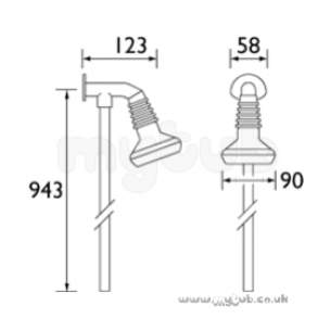 Bristan Brassware -  Bristan Commercial Rbfh Chrome Plated Kit115 C