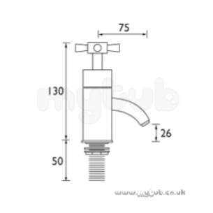 Bristan Brassware -  Bristan Rio Basin Taps Chrome Plated Ro 1/2 C