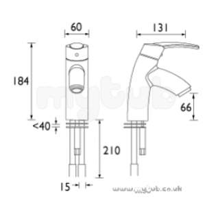 Bristan Brassware -  Bristan Tabrize One Tap Hole Bath Filler Cp