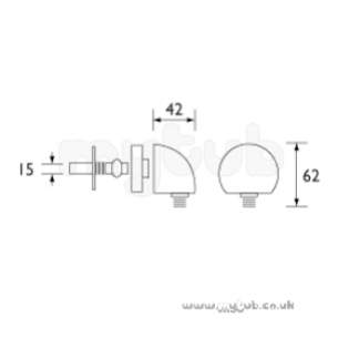 Bristan Brassware -  Conc Fast Fix Outlet Hose Connector Cp